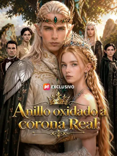 Anillo oxidado a corona real (Doblado)